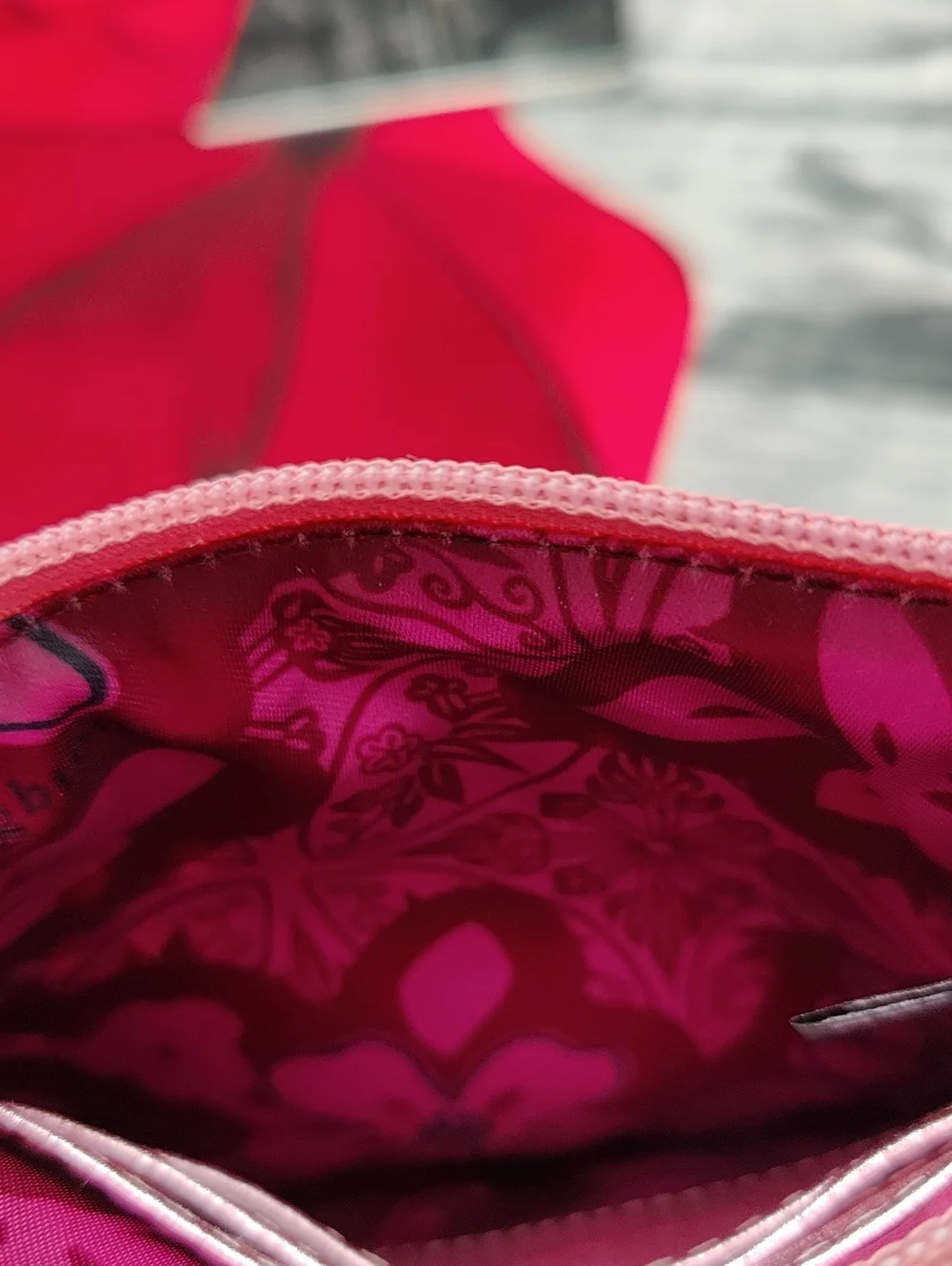 Brighton Pink Metallic Pouch
